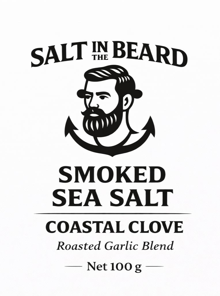 Coastal Clove – Large Flake Smoked Sea Salt with Roasted Garlic (100g)