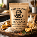 Coastal Clove – Large Flake Smoked Sea Salt with Roasted Garlic (100g)