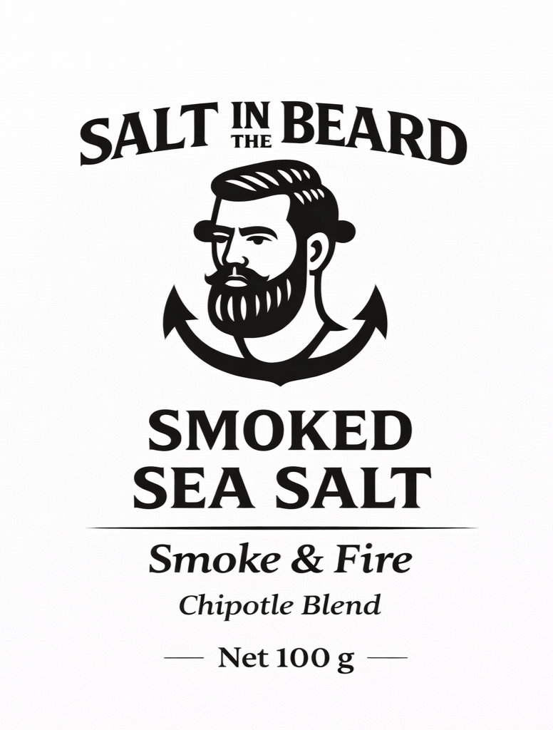 Smoke & Fire – Large Flake Smoked Sea Salt with Chipotle (100g)